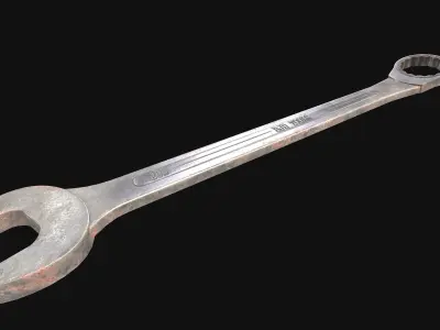 Wrench Gameready New Old VeryOld Low-poly 3D model