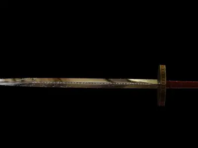 Viking Valhalla Fredis Sword Viking Sword  3D Model 3D model