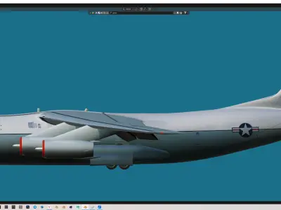 C-141A transport Free 3D model