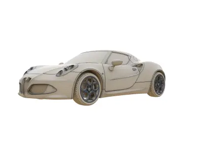 Alfa Romeo 4C 2014 3D model