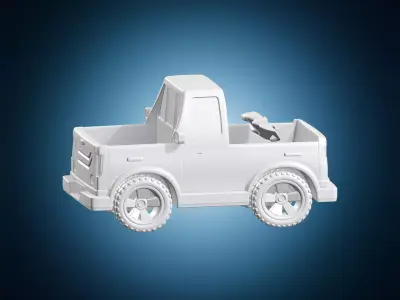 Pickup Toy Vehicle Miniature 3D print model