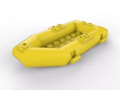 Lego Boat Inflatable Free 3D model