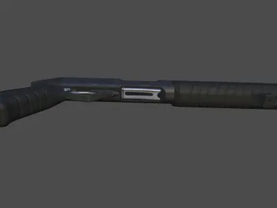 Fabarm stf12 short Low-poly 3D model