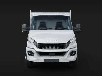 Iveco daily Pick up Truck Low-poly 3D model