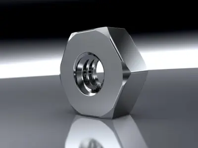 ALL METRIC NUTS IN ONE FILE 3D model