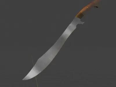Ottoman Sword Low-poly 3D model