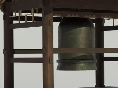 Medieval Japan Shrine 3D model