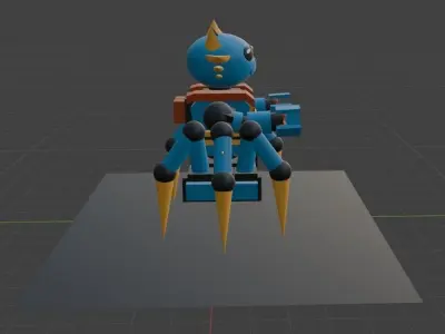 SpiderCat Robot 3D model