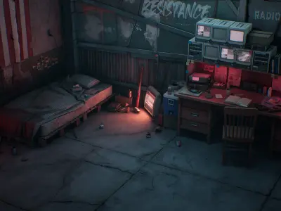 Safe House Low-poly 3D model