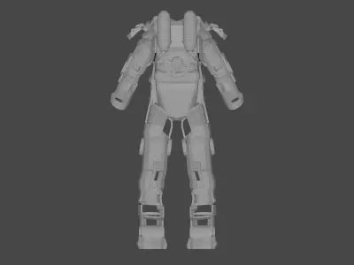 Power Armor Follaut 4 Free 3D model