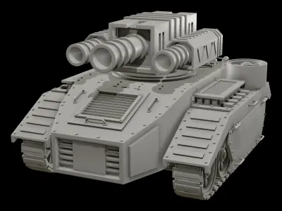 Concept Tank 3 - Only Mesh 3D model