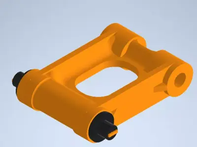 Link H Excavator 3D model