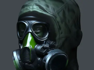 Helmet 3d model military combat Military Low-poly Low-poly 3D model 13