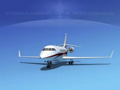 Dassault Falcon 2000 V10 3D model purchase