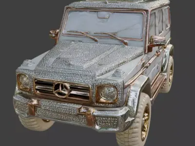 Luxury Jeweled Mercedes-Benz G-Wagon 3d Low-poly 3D model