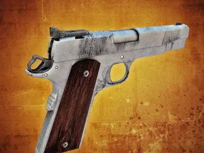 Colt SSP 9mm Low-poly 3D model