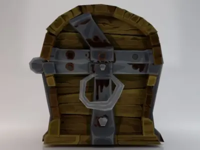 Chest  Low-poly 3D model