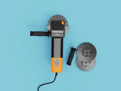 Angle Grinder 3D Model 3D model purchase