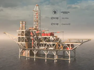 OilRig 3D model