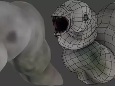 Space Monster Free low-poly 3D model