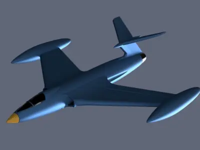 messerschmitt zerstorer 3D print model
