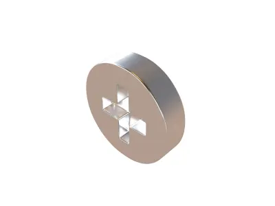 Screw v1 001 Low-poly 3D model