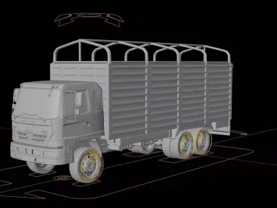 Hino 500 2626 Box Truck 2016 3D model