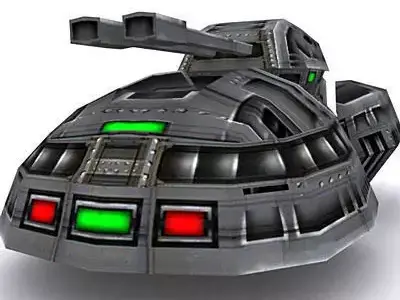 3DRT - Sci-Fi Hovertank5 Low-poly 3D model