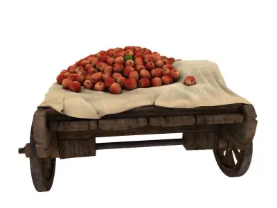 Fruit Cart 3D model