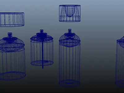 Spray Cans untextured Free 3D model