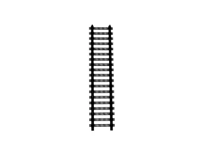 Railroads train track 3D model