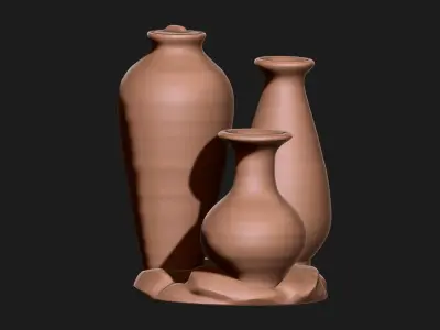 Amphoras - Vessels - Miniaturism - Boardgames -  Wargames Free 3D print model