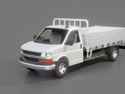  Chevrolet Express Cutaway Flatbed 3D model