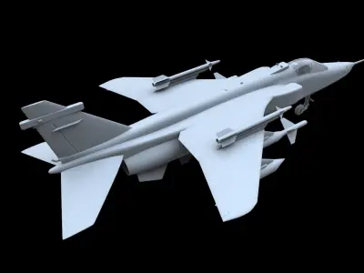 SEPECAT Jaguar GR1 Free low-poly 3D model