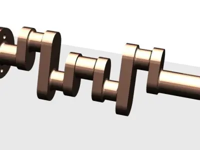Crank Shaft 1 Free 3D model