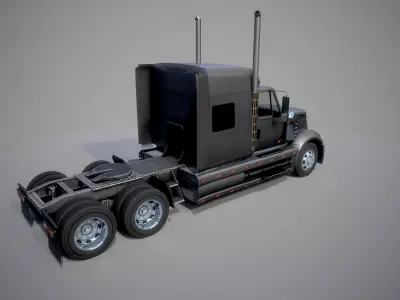 American Truck 2 and upgrades - Mobile Asset Low-poly 3D model