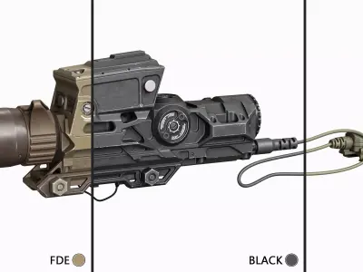 Scope Vortex XM 157 Tactical Low-poly 3D model