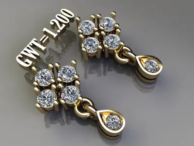 EARING STUDS  3D model 6