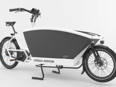 Urban Arrow  bicycle white 3D model