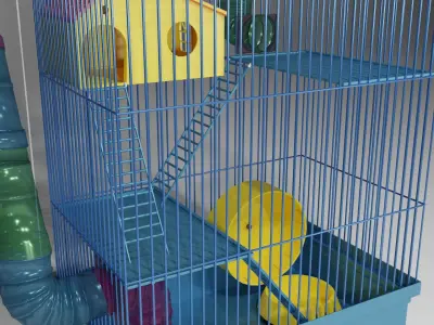Cage for hamster  3D model