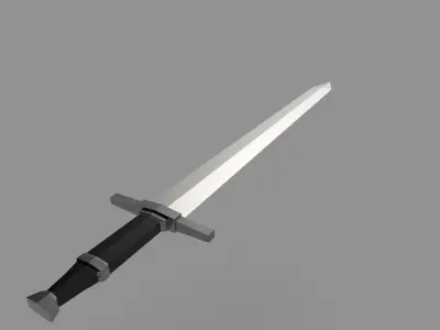 Low-poly sword Low-poly 3D model