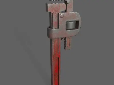 wrench tool Low-poly 3D model purchase