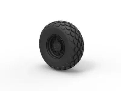 Wheel from Roller-compactor 3D print model
