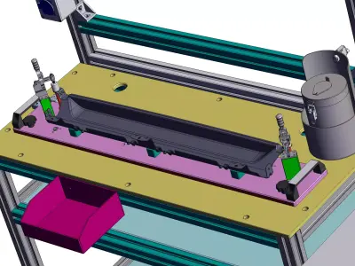 Skylight OFFLINE sunshade shaft pre-installation station 3D model