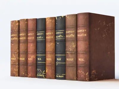 Classic books 3D model