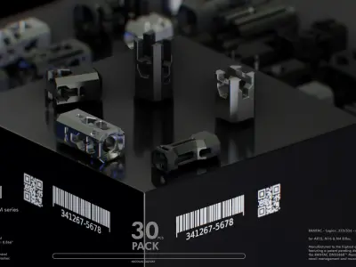 RANTAC Muzzle brakes kitbash 3D model
