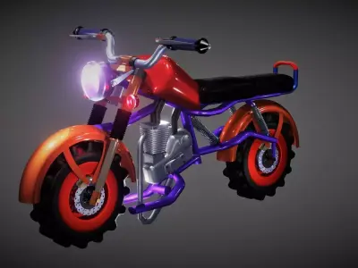 Motorcycle 3D Model 3D model buy