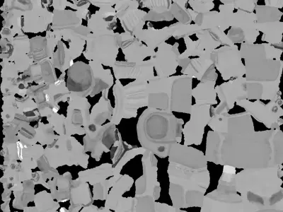 Green Pistol 3D model buy