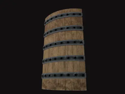 Medieval Shield V03 Low-poly 3D model