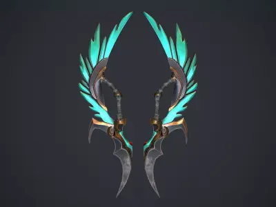 Fantasy Sword 10 3D Model Low-poly 3D model